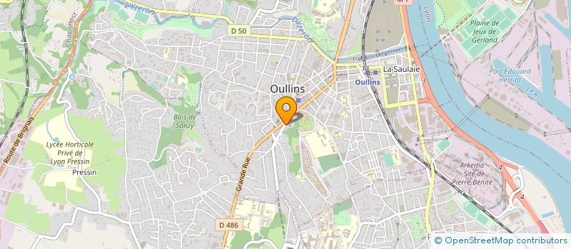 localisation de l'entreprise MADAME NATHALIE LAGOU  OULLINS-PIERRE-BENITE