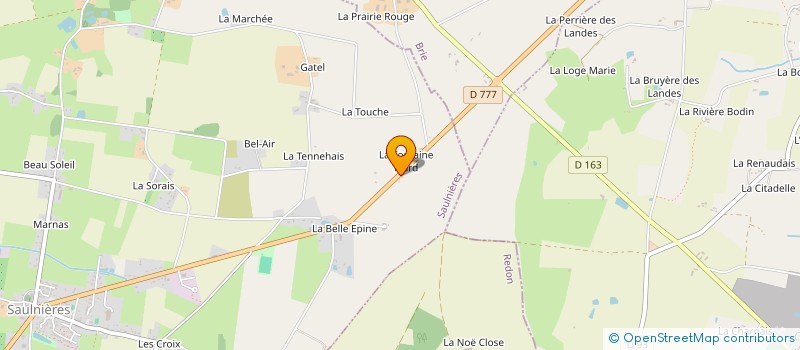 localisation de l'entreprise MADAME NATHALIE LALLOUETTE à SAULNIERES