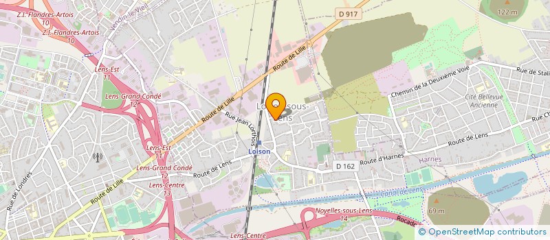 localisation de l'entreprise MADAME NATHALIE LALY  LOISON-SOUS-LENS