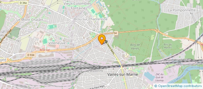 localisation de l'entreprise MADAME NATHALIE LAMARRE à VAIRES-SUR-MARNE