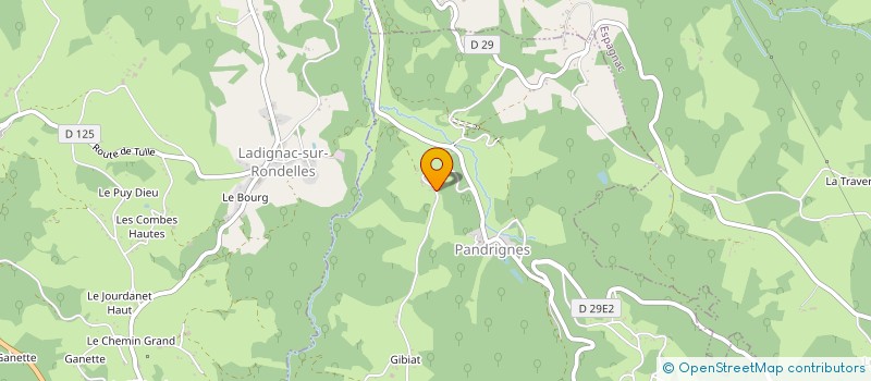 localisation de l'entreprise MADAME NATHALIE LAMBERT  PANDRIGNES