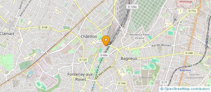 localisation de l'entreprise MADAME NATHALIE LANDRAIN  BAGNEUX