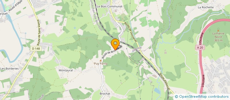 localisation de l'entreprise MADAME NATHALIE LAPEYRONNIE  ALLASSAC