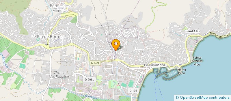 localisation de l'entreprise MADAME NATHALIE LAPPEL  LE LAVANDOU