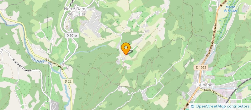 localisation de l'entreprise MADAME NATHALIE LARCHER  NOTRE-DAME-DE-L'OSIER