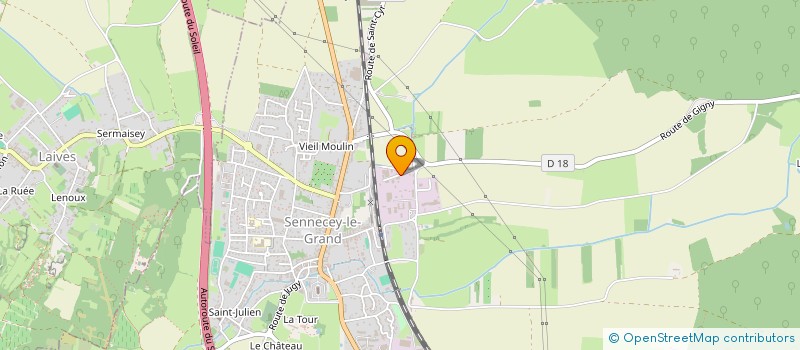 localisation de l'entreprise MADAME NATHALIE LARDY  SENNECEY-LE-GRAND