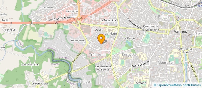 localisation de l'entreprise MADAME NATHALIE LARERE à VANNES