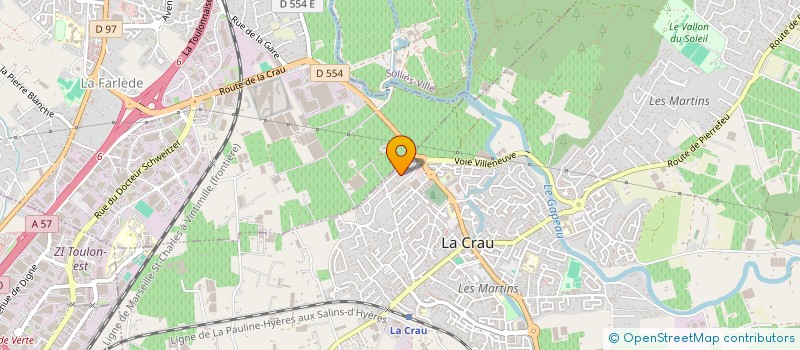 localisation de l'entreprise MADAME NATHALIE LARGE  LA CRAU