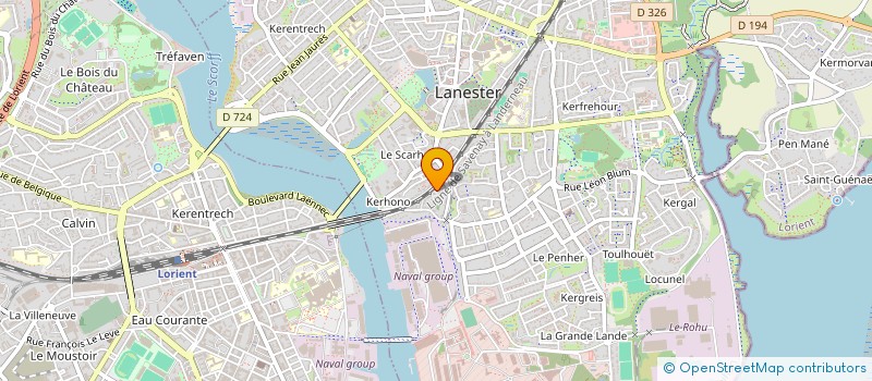 localisation de l'entreprise MADAME NATHALIE LARGOUET  LANESTER