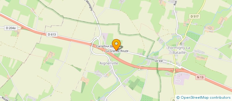 localisation de l'entreprise MADAME NATHALIE LARONCHE à FORMIGNY LA BATAILLE