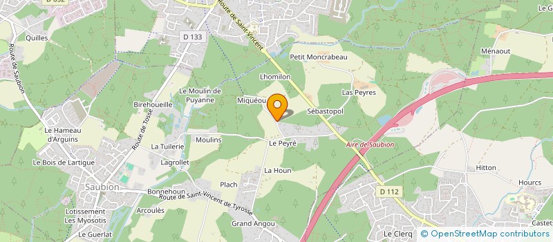 localisation de l'entreprise MADAME NATHALIE LARRALOE  SAUBION