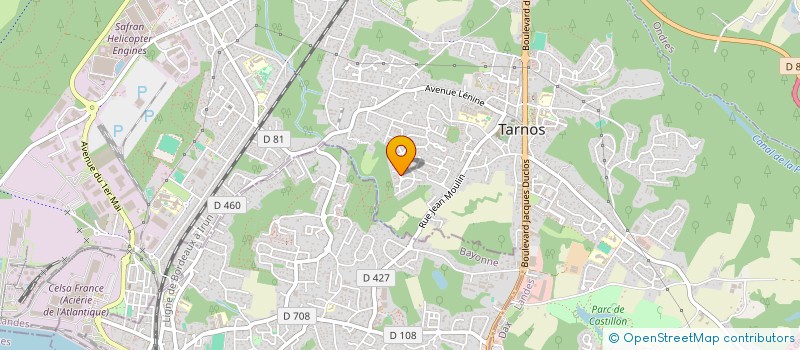 localisation de l'entreprise MADAME NATHALIE LARREGAIN  TARNOS