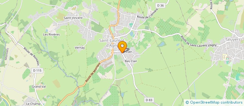 localisation de l'entreprise MADAME NATHALIE LARUE  SAINT-LAURENT-D'AGNY