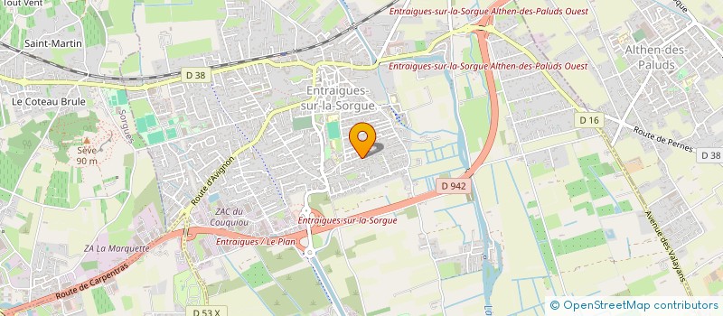 localisation de l'entreprise MADAME NATHALIE LASCOUR à ENTRAIGUES-SUR-LA-SORGUE
