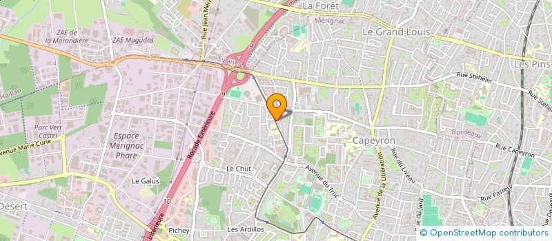 localisation de l'entreprise MADAME NATHALIE LATRILLE  MERIGNAC