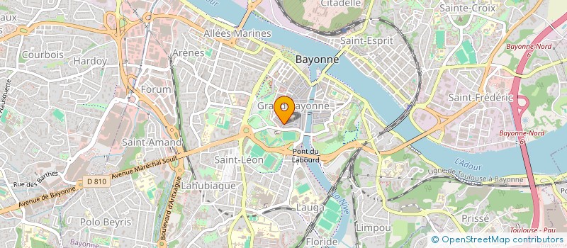 localisation de l'entreprise MADAME NATHALIE LAUDOUAR  BAYONNE