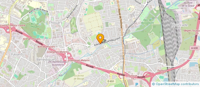 localisation de l'entreprise MADAME NATHALIE LAURENCE LAFARGUE  VILLENAVE-D'ORNON