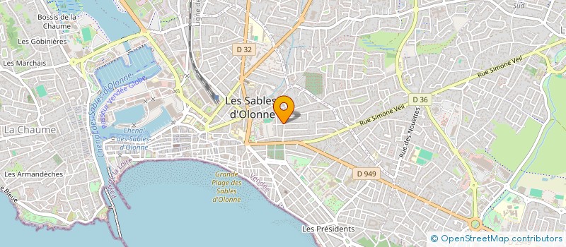 localisation de l'entreprise MADAME NATHALIE LAURENT à LES SABLES D'OLONNE