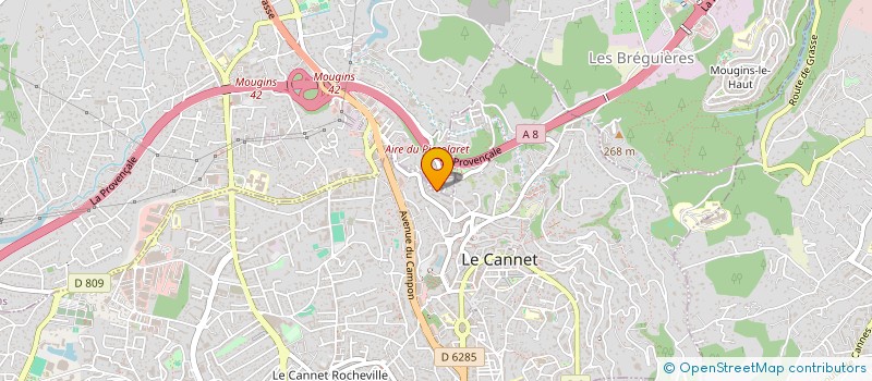 localisation de l'entreprise MADAME NATHALIE LAURENT à MOUGINS
