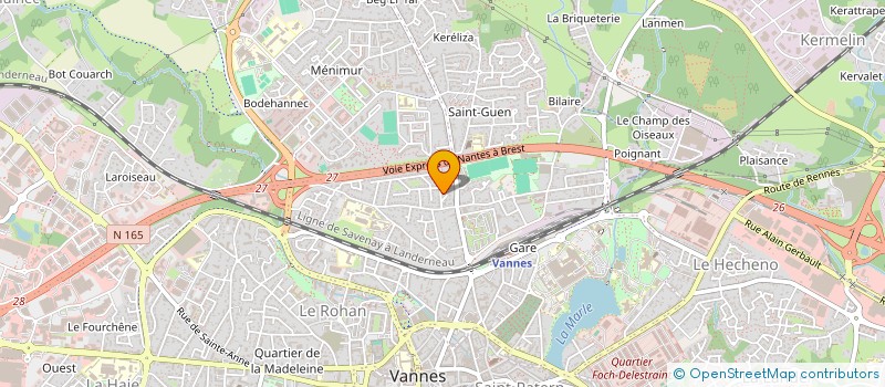 localisation de l'entreprise MADAME NATHALIE LAVIGNE à VANNES