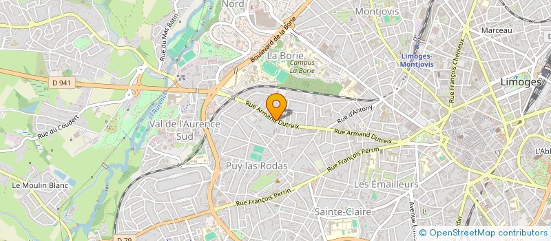 localisation de l'entreprise MADAME NATHALIE LAZERAND à LIMOGES