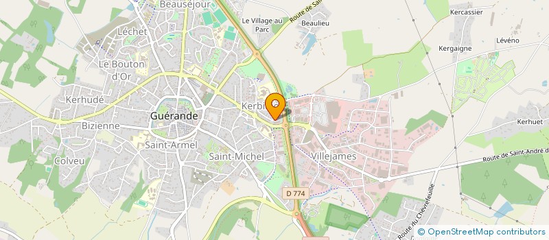localisation de l'entreprise MADAME NATHALIE LE BERRE à GUERANDE