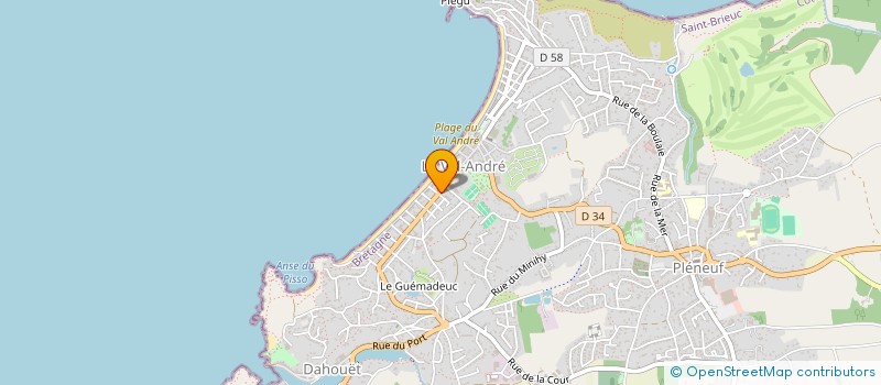 localisation de l'entreprise MADAME NATHALIE LE BORGNE  PLENEUF-VAL-ANDRE