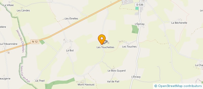 localisation de l'entreprise MADAME NATHALIE LE BOSSE  SAINT-CYR-EN-PAIL