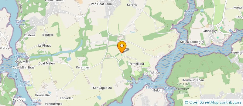 localisation de l'entreprise MADAME NATHALIE LE BOURVELLEC  RIEC-SUR-BELON