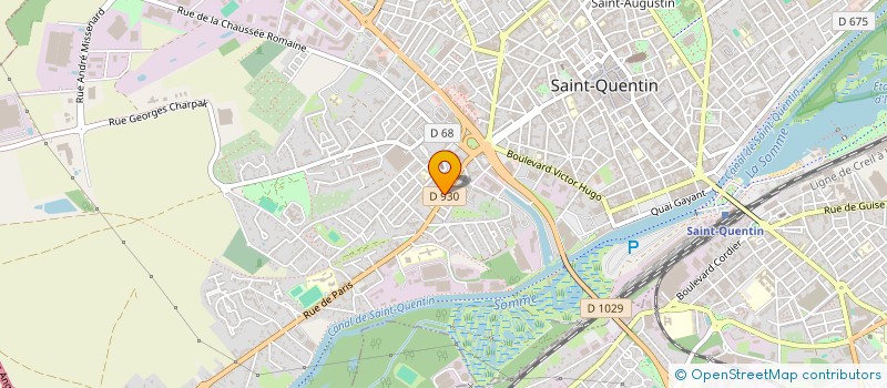 localisation de l'entreprise MADAME NATHALIE LE BRAS  SAINT QUENTIN