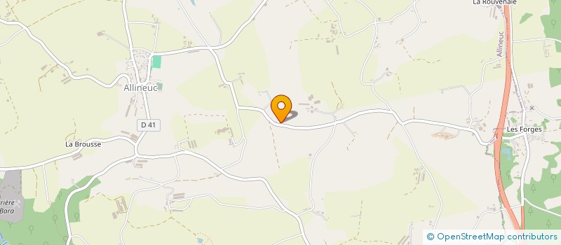 localisation de l'entreprise MADAME NATHALIE LE FLOCH  ALLINEUC