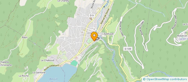 localisation de l'entreprise MADAME NATHALIE LE GAL  ALLEVARD