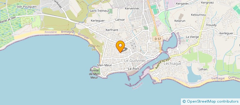 localisation de l'entreprise MADAME NATHALIE LE GOFF  GUILVINEC