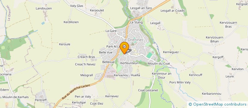 localisation de l'entreprise MADAME NATHALIE LE HEN  LE DRENNEC