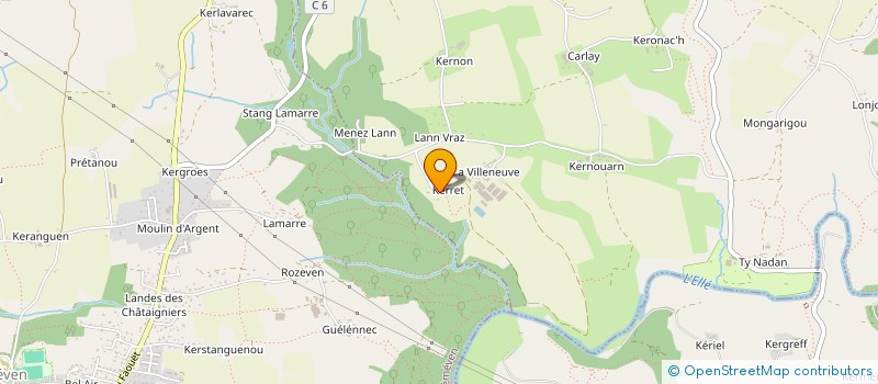 localisation de l'entreprise MADAME NATHALIE LE LAN  LOCUNOLE