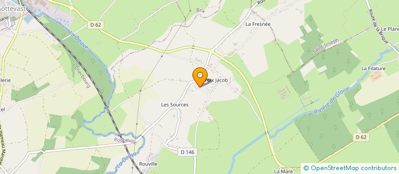 localisation de l'entreprise MADAME NATHALIE LE MARIE  NEGREVILLE