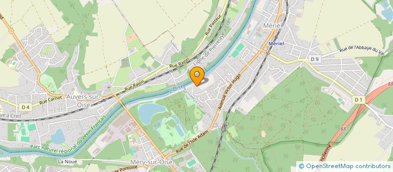 localisation de l'entreprise MADAME NATHALIE LE MENSEC  MERIEL