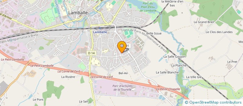 localisation de l'entreprise MADAME NATHALIE LE NORMAND  LAMBALLE-ARMOR