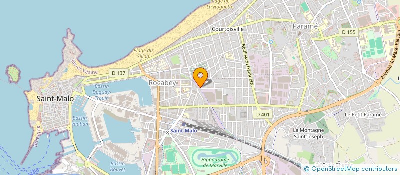 localisation de l'entreprise MADAME NATHALIE LE PANT  SAINT-MALO