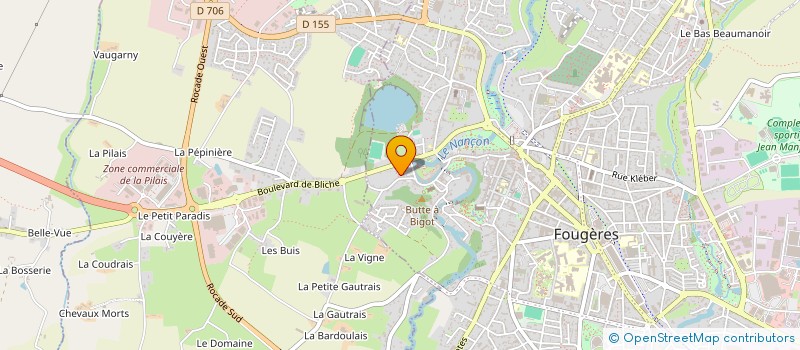 localisation de l'entreprise MADAME NATHALIE LE REST  FOUGERES