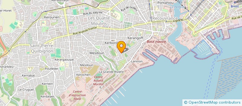 localisation de l'entreprise MADAME NATHALIE LE ROUX à BREST