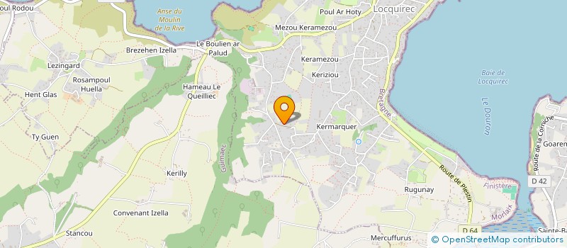 localisation de l'entreprise MADAME NATHALIE LE ROUX  LOCQUIREC