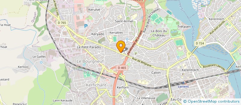 localisation de l'entreprise MADAME NATHALIE LE ROUX  LORIENT