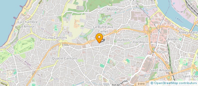 localisation de l'entreprise MADAME NATHALIE LE TEXIER  ANGLET