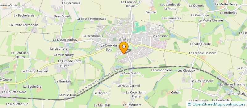 localisation de l'entreprise MADAME NATHALIE LEBEAU à BRETEIL