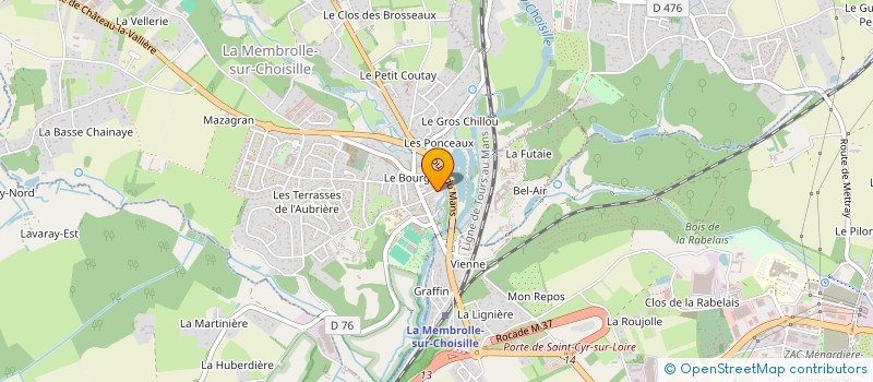 localisation de l'entreprise MADAME NATHALIE LEBLANC  LA MEMBROLLE-SUR-CHOISILLE