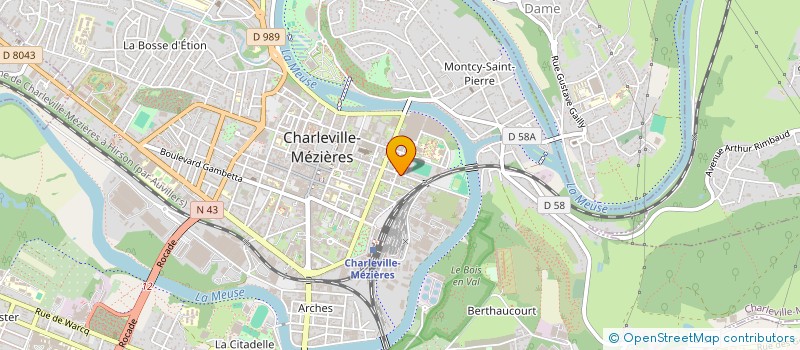 localisation de l'entreprise MADAME NATHALIE LEBLANC  CHARLEVILLE-MEZIERES