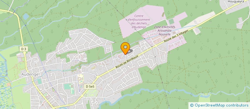 localisation de l'entreprise MADAME NATHALIE LEBLON  AUDENGE