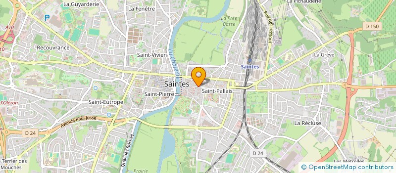 localisation de l'entreprise MADAME NATHALIE LECHEVALLIER à SAINTES