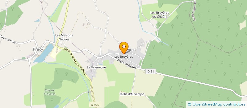 localisation de l'entreprise MADAME NATHALIE LECLAND  JUSSY-LE-CHAUDRIER